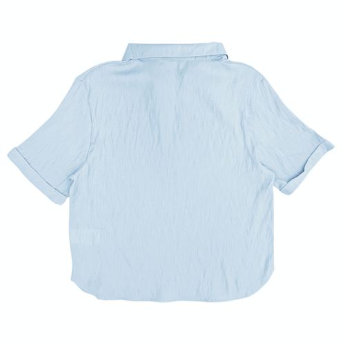 Blusa curvy celeste para mujer