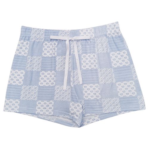 Short de pijama cuadriculado para mujer