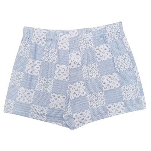 Short de pijama cuadriculado para mujer