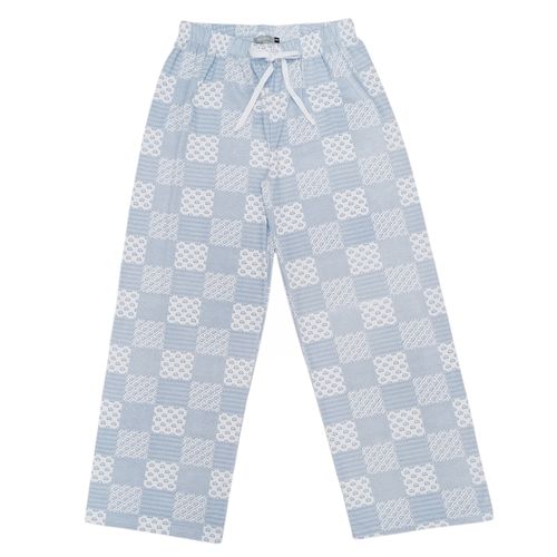 Pantalón de pijama celeste para mujer
