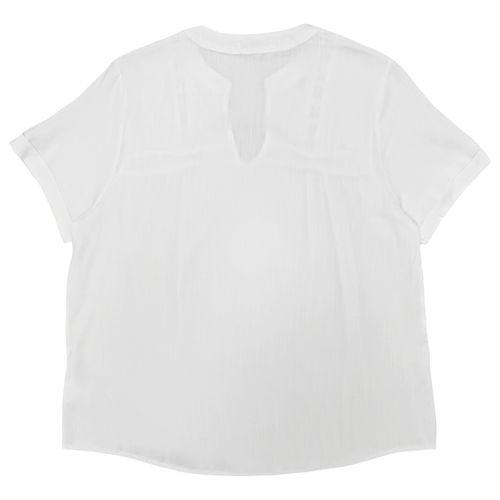 Blusa curvy blanco para mujer