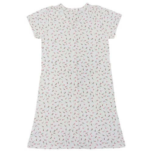 Camisón estampado blanco para mujer
