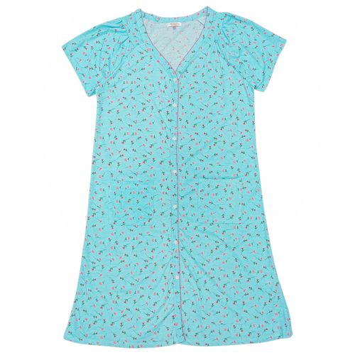 Camisón estampado celeste para mujer