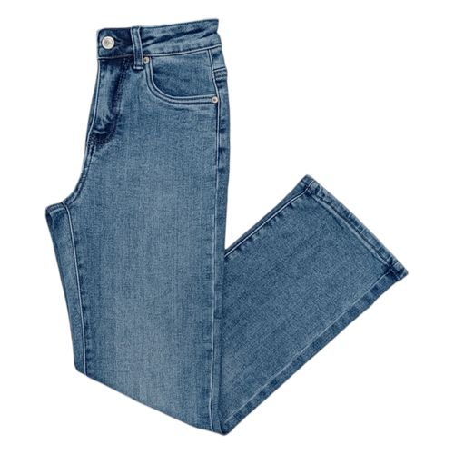 Straight jeans azul para mujer