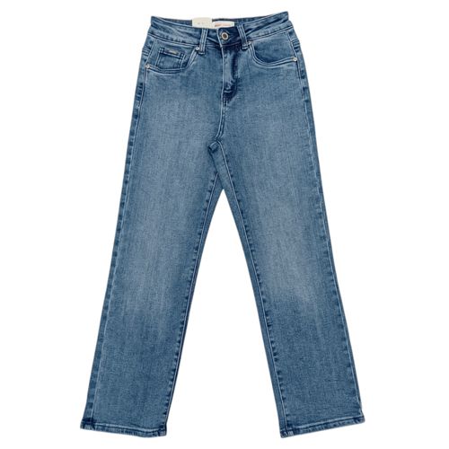 Straight jeans azul para mujer