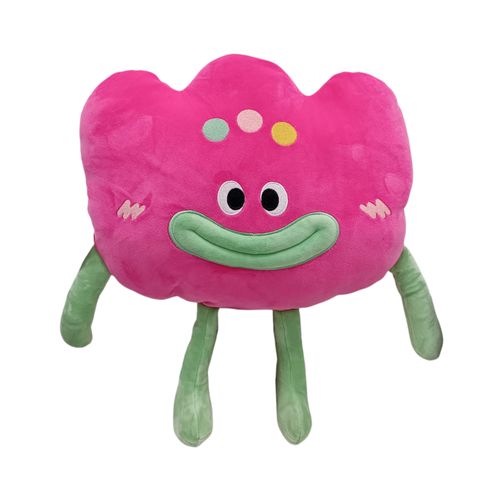 Cojín en forma de tulipán fucsia