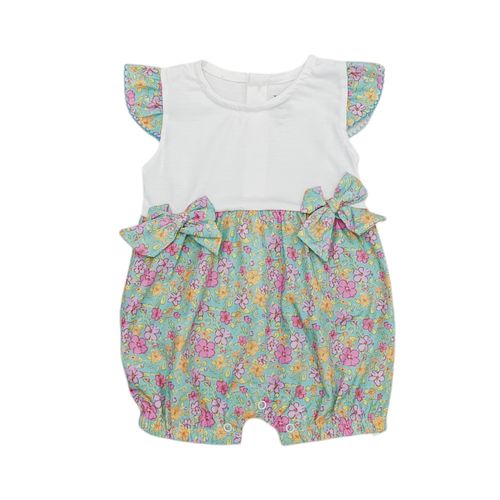 Romper verde para bebé niña