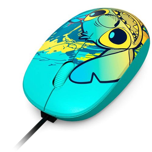 Mouse 3 botones cableado aqua