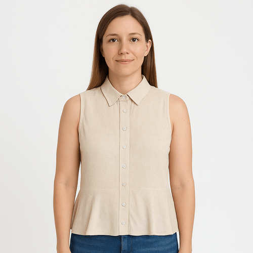 Blusa ivory sólida