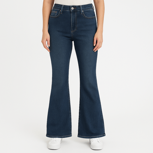 Flare jeans azul lavado