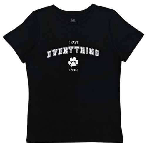 Camiseta negra para mujer