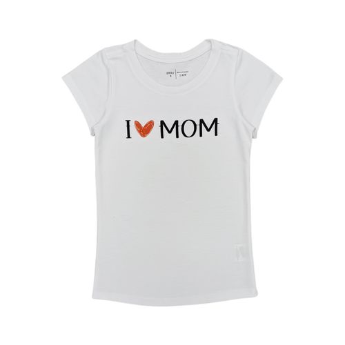 Camiseta blanca para niña