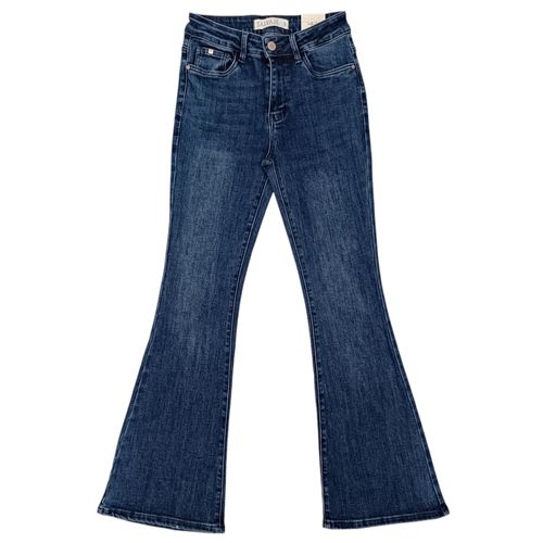 Flare jeans lavado para mujer