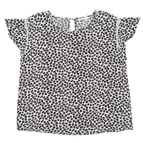 Blusa estampada gris para mujer