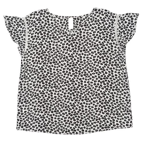 Blusa estampada gris para mujer