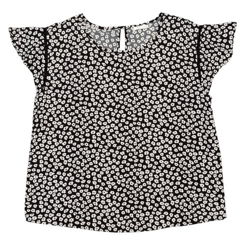 Blusa estampada negro para mujer