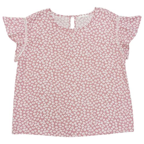 Blusa estampada rosa para mujer