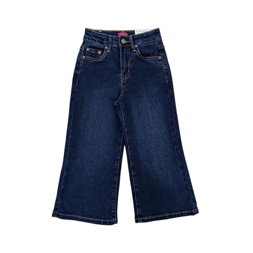 Wide leg jeans azul para niña