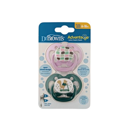 Set de 2 chupetes estampados - 6 - 18m