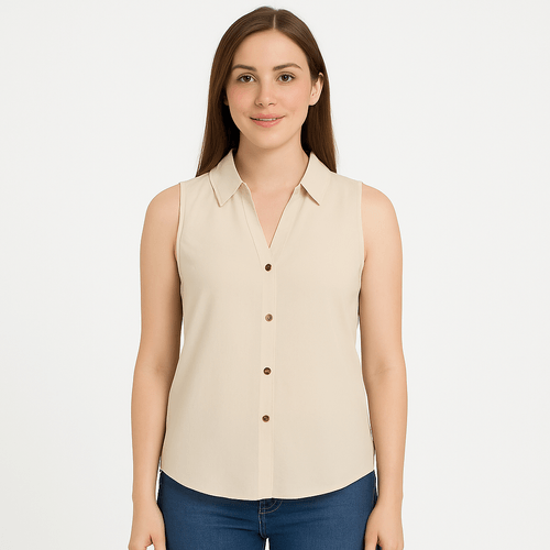 Blusa sólida para mujer