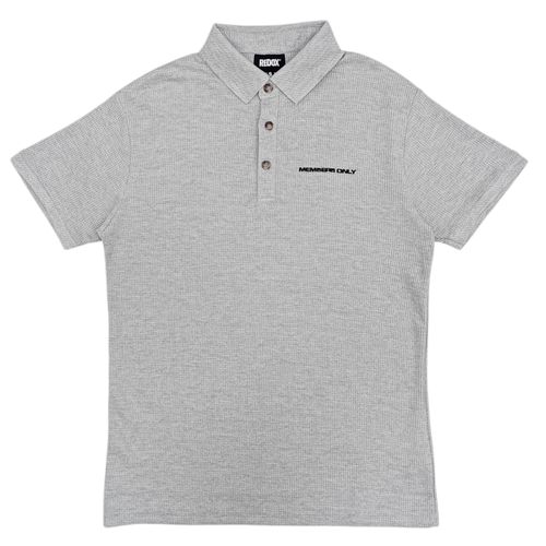 Camisa tipo polo gris para hombre