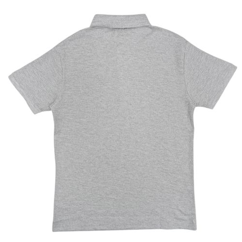 Camisa tipo polo gris para hombre