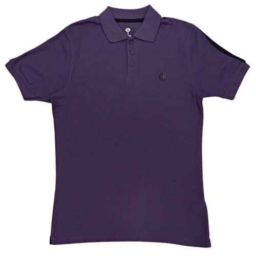 Camisa tipo polo morado para hombre