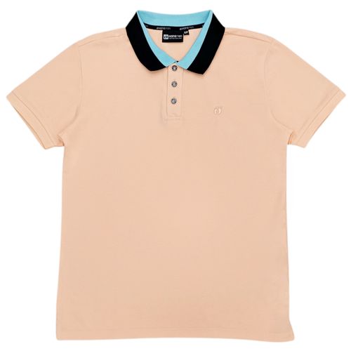 Camisa tipo polo rosa para hombre