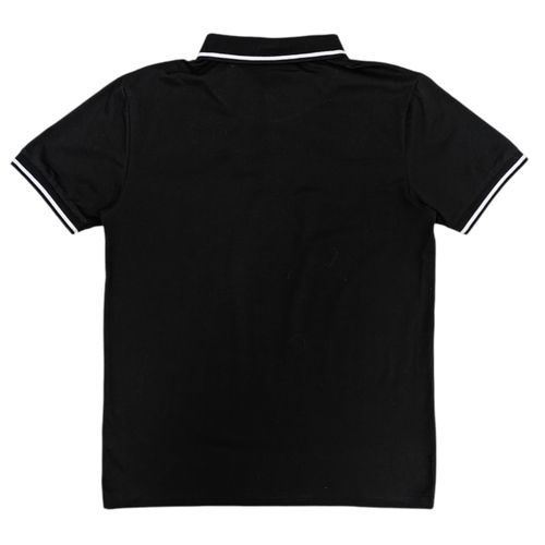 Camisa tipo polo negra para hombre