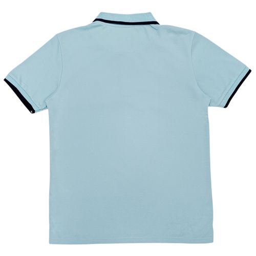 Camisa tipo polo celeste para hombre