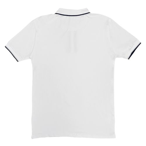 Camisa tipo polo blanca para hombre