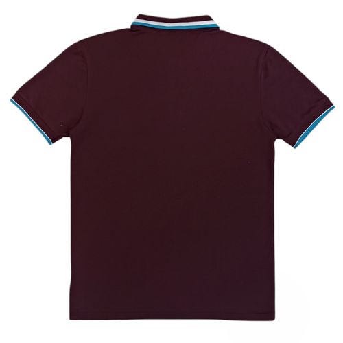 Camisa tipo polo ocre para hombre