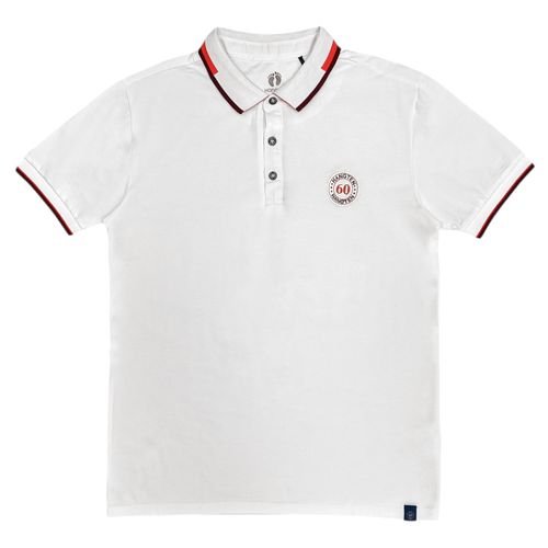 Camisa tipo polo sólida para hombre