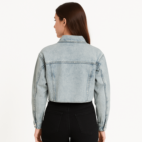 Chaqueta azul claro para mujer