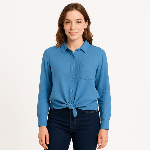 Blusa con textura para mujer