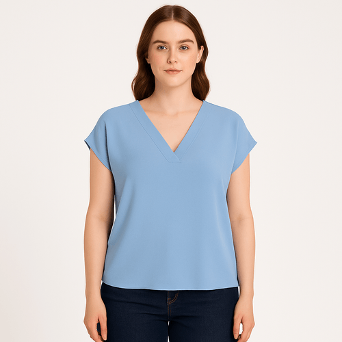 Blusa celeste para mujer