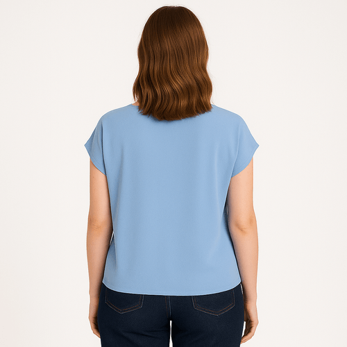 Blusa celeste para mujer