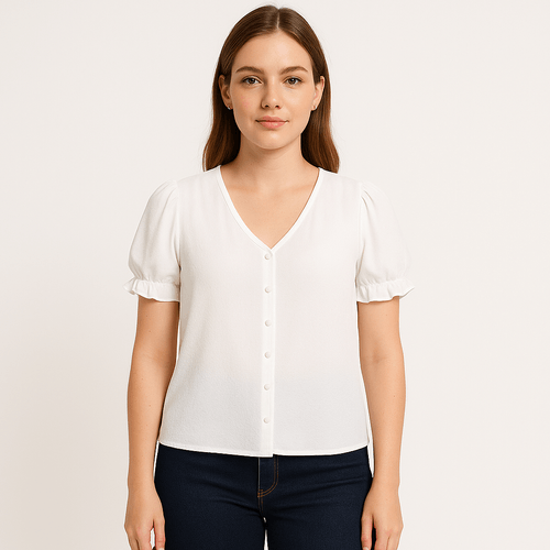 Blusa sólida para mujer