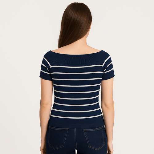 Blusa azul para mujer