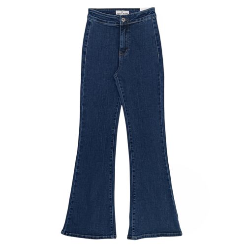 Flare jeans sólido para mujer