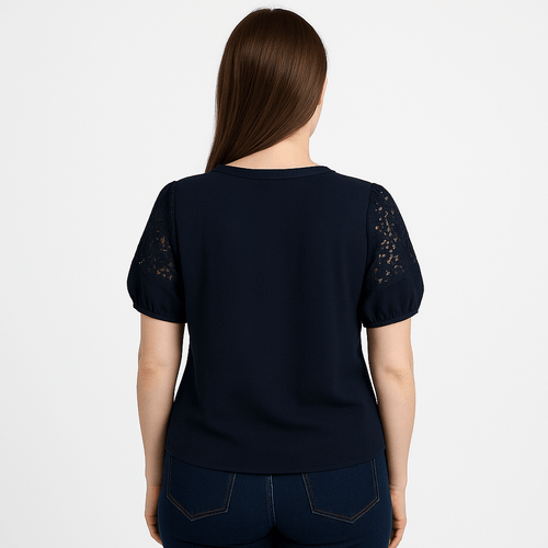 Blusa azul oscuro para mujer