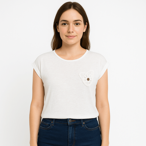 Blusa blanca para mujer