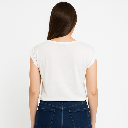 Blusa blanca para mujer