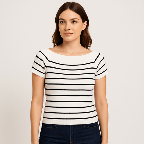 Blusa rayada para mujer