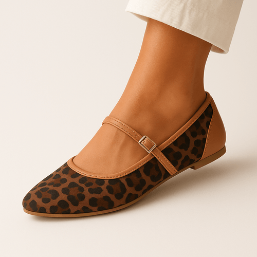 Flats animal print para mujer
