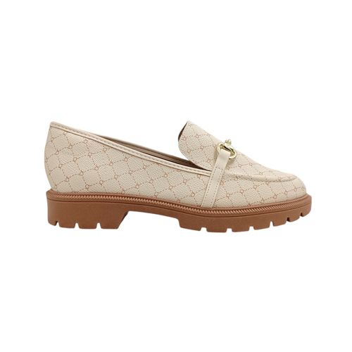 Mocasines loafer ivory para mujer