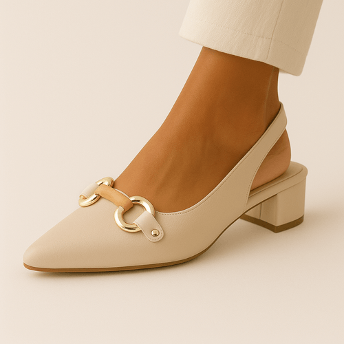 Stilletos beige para mujer