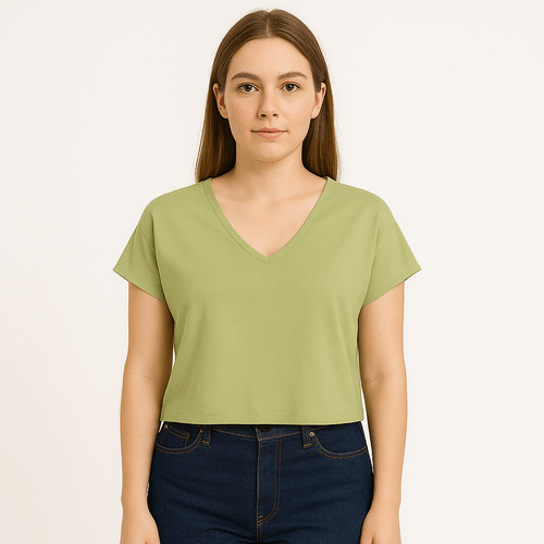 Camiseta verde para mujer