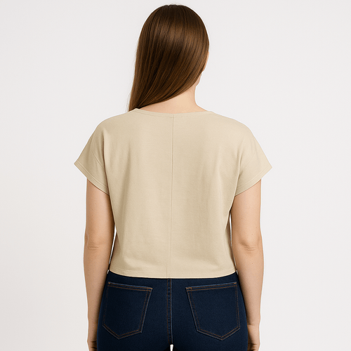 Camiseta beige para mujer