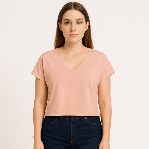 Camiseta salmón para mujer